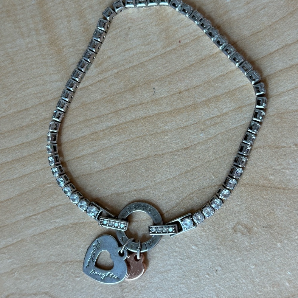 IBB CN * Always Loved * Mother Daughter bracelet/ silver tone